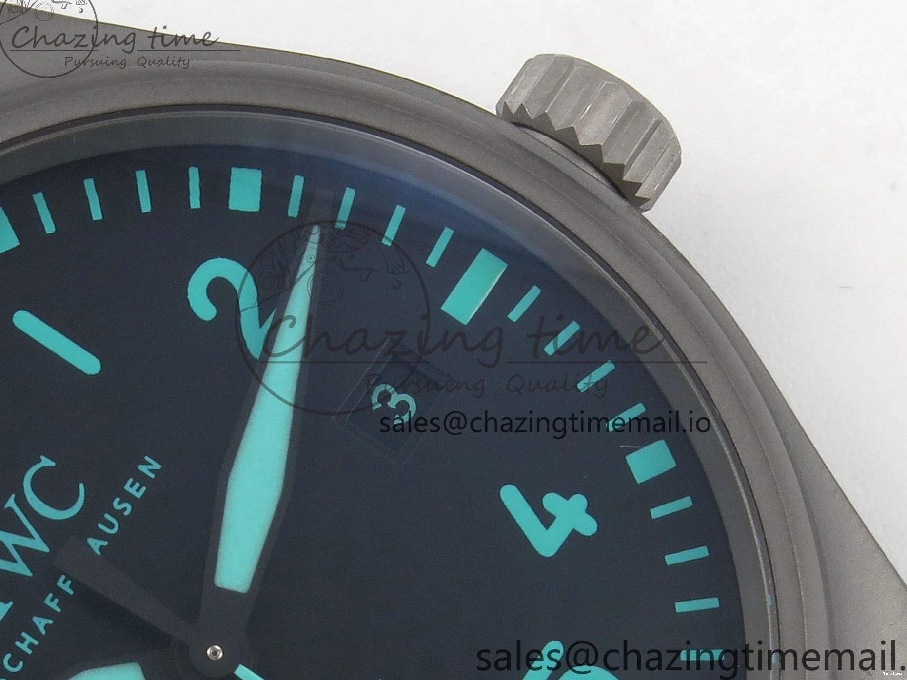 MIROTIME 0102 Pilot Mark XX BLSF 1:1 Best Edition Black Blue Dial on Blue Rubber Strap MIYOTA Sleek 6989